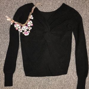 Twist Back Knitted Sweater